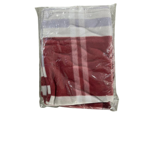 Windsor, Pillow Case Polar Fleece Printed (White & Bordo)