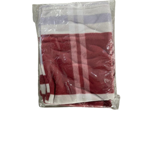 Windsor, Pillow Case Polar Fleece Printed (White & Red)