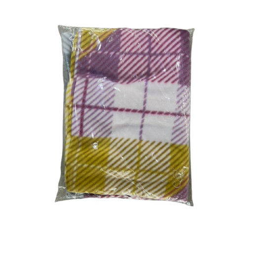 Windsor, Pillow Case Polar Fleece Printed (Yellow & Purple)