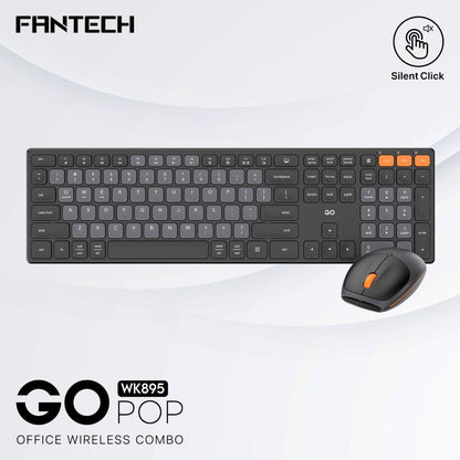 Fantech, Wk895 Go Pop Wireless Combo, Available in Different Colors