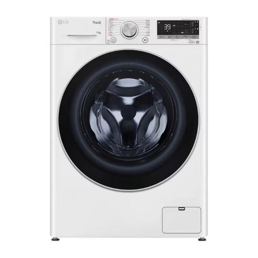 Lg Washer Vivace 11Kg, 1400Prm, Glass Door White Ai Dd