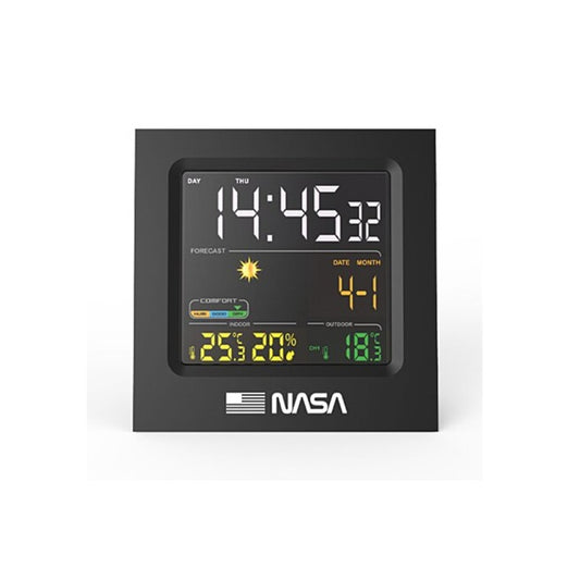 Nasa Weather Station Astraunaut - 4.3-Inch LCD Display, AA Batteries, Calendar/Clock/Alarm Functions [Black], WS300