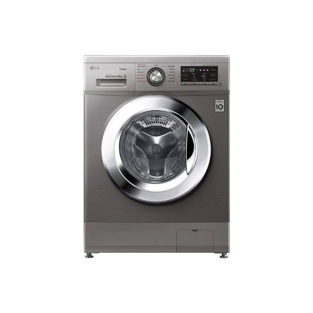 LG, Washer 8Kg, 1400RPM Platinium, WV2149AVG