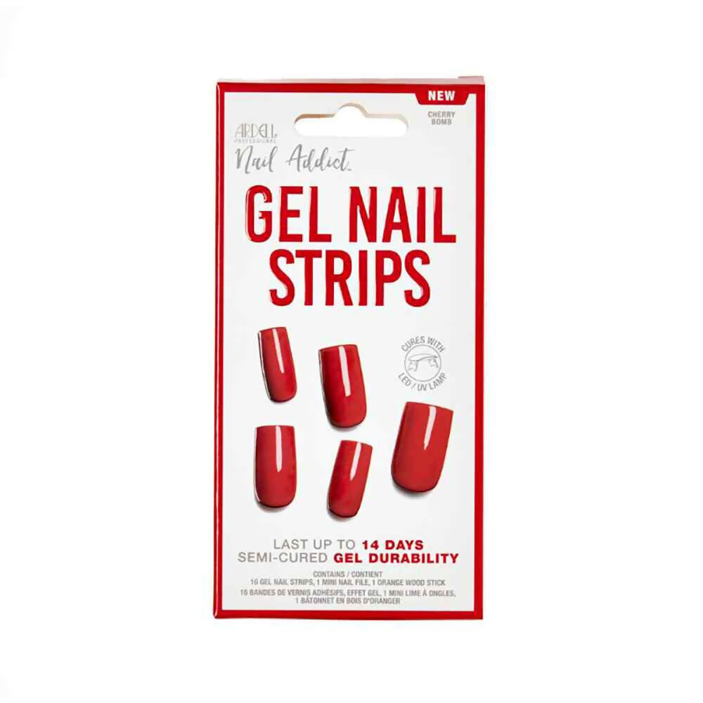 Ardell Gel Nail Strips Cherry Bomb