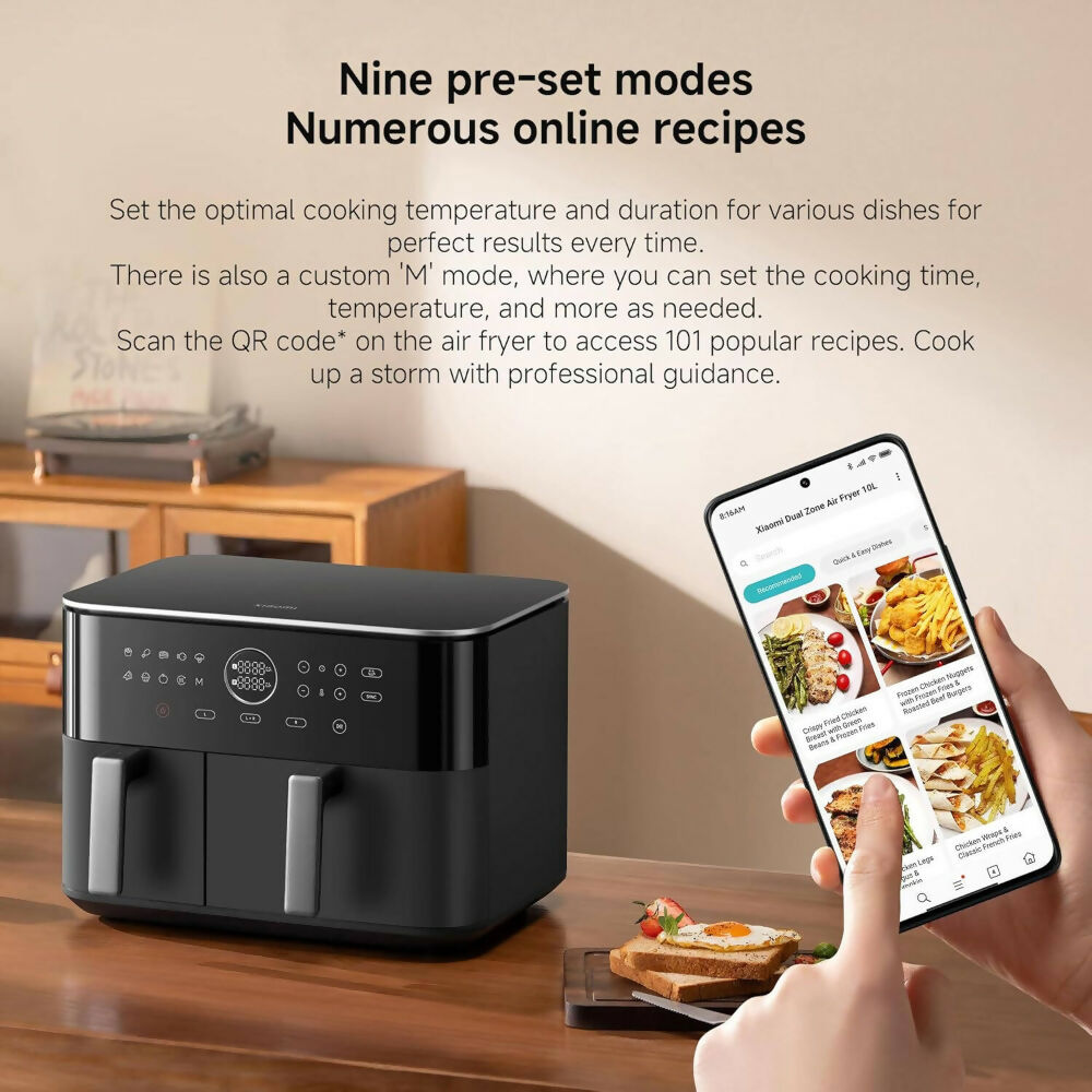 Xiaomi Air Fryer 10L, 2700W - [Black], XIA-MAFD1001