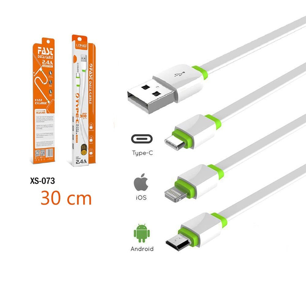 Ldnio, Xs-073, 30 Cm 2.4A Fast Charge Data Cable