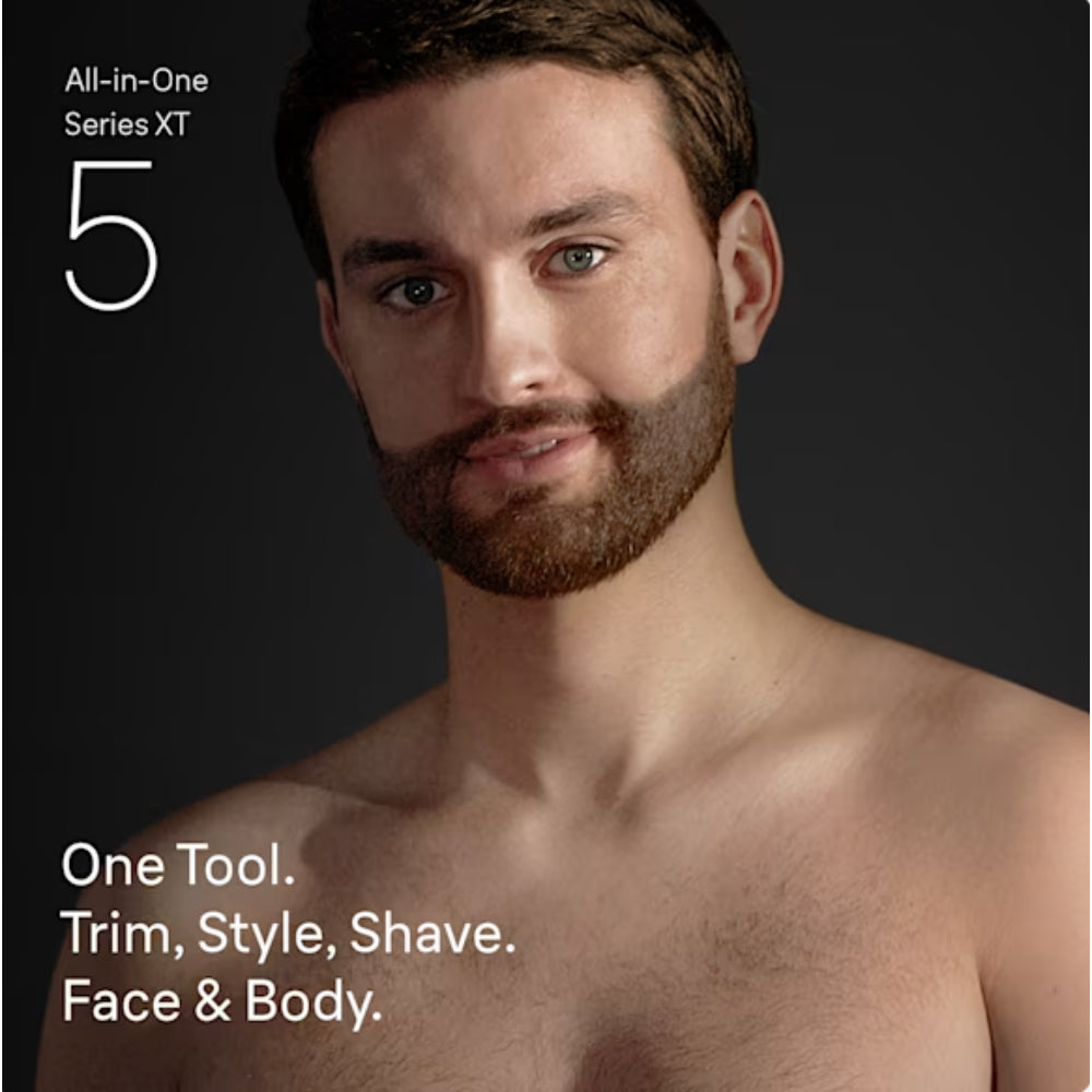 Braun Hybrid Trimmer Face and Body with 4D-Flex Blade, XT5100