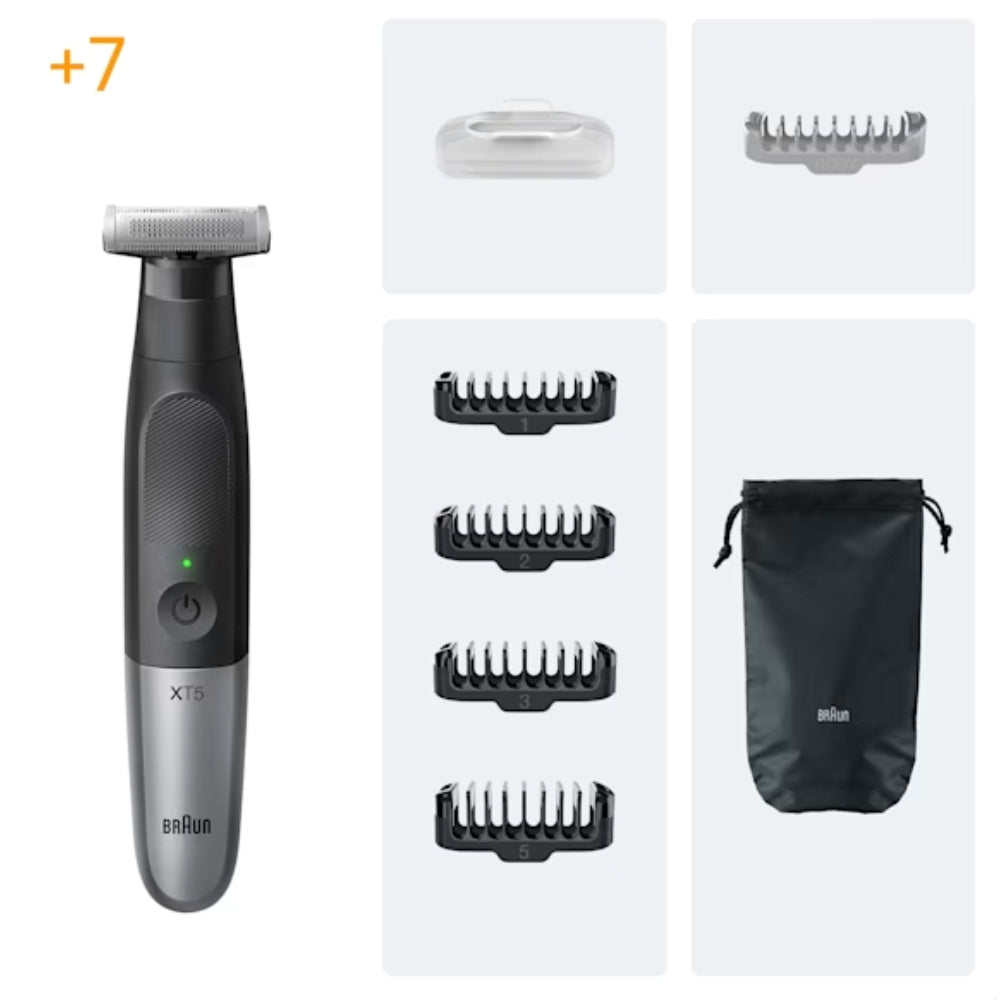 Braun Hybrid Trimmer Face and Body with 4D-Flex Blade, XT5100