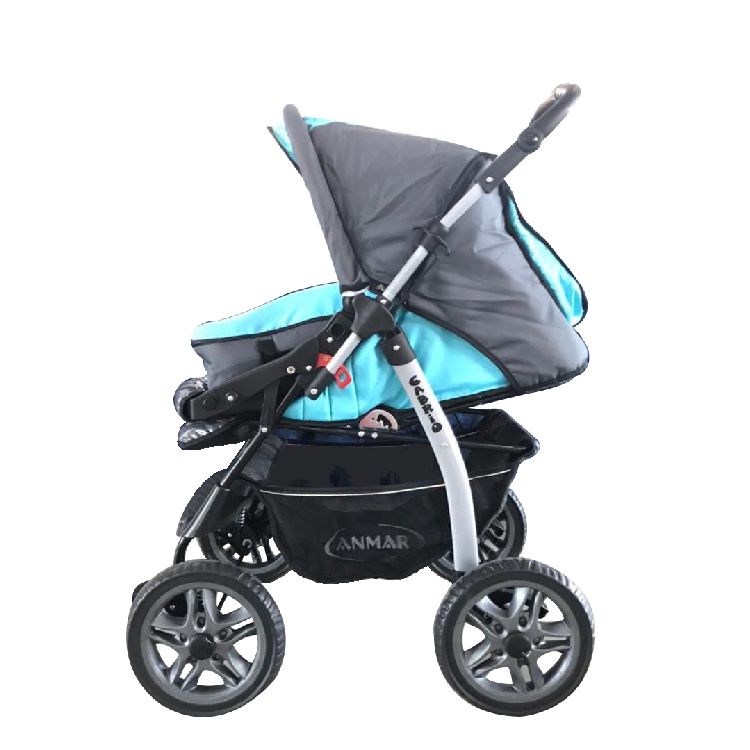 Kotobcity, 3-In-1 Baby Stroller, 2 Modes, Xxx-Bbstro (Grey - Blue)