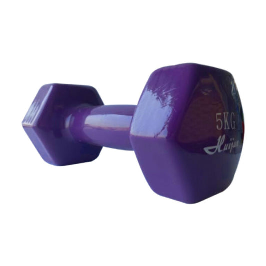 Huijun Vinyl Coated Dumbbell 5Kg Purple Hj-A008-5Kg Sk462