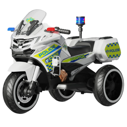 Three-Wheeled Kids Electric Motorcycle – Bluetooth, LED Lights & Remote Control (Ages 3–8)