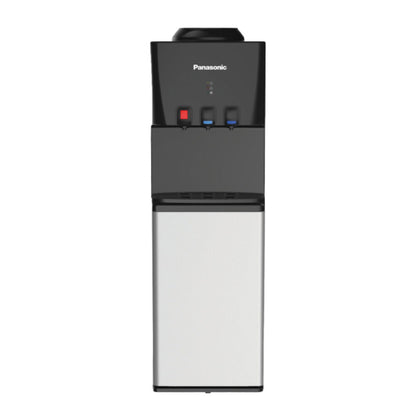 Panasonic Top-Loading Water Dispenser – Hot, Cold & Normal Water Options – Black/Silver Finish, MWD3128TG
