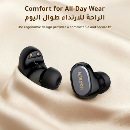 UGREEN Dots TWS Wireless Earbuds: BT 6.0, 35H Battery, 10mm Drivers, ENC HD Calls, IPX5 Waterproof - WS220 75628