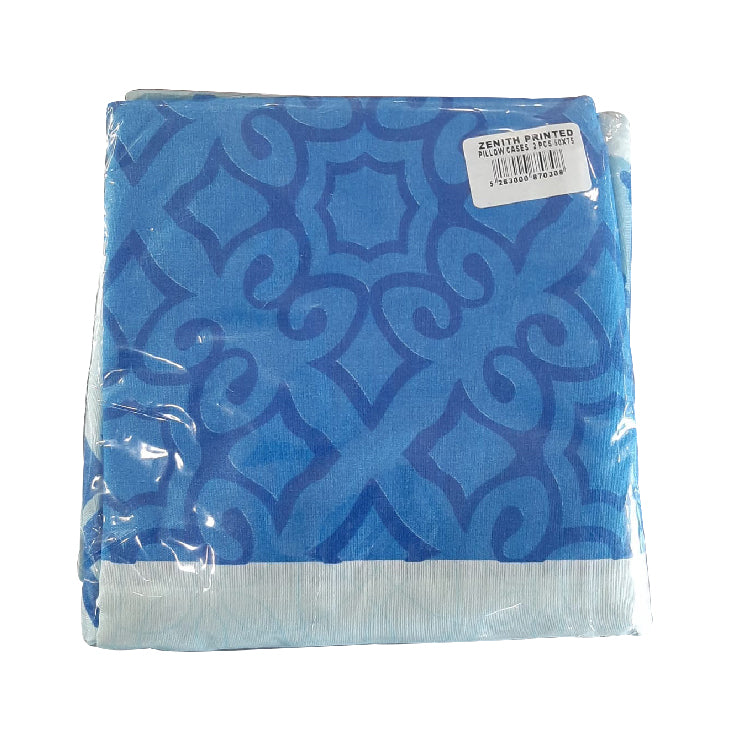 Zenith, Grey/Yellow Pillow Case Printed 2 Pcs, ZEN-0308GY