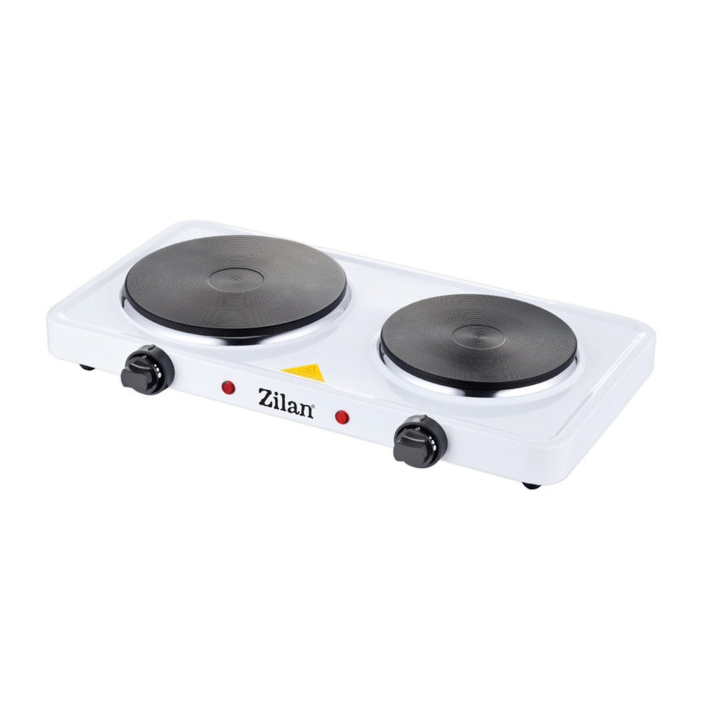 Zilan, Electrical Double Hotplate, (White), Zln2180