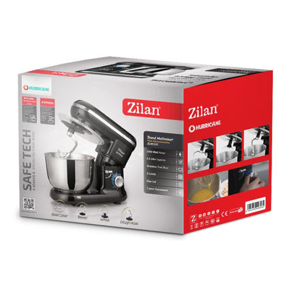 Zilan, Stand Mixer 4.5L, 6 Speeds - 1400W [Black], ZLN3185