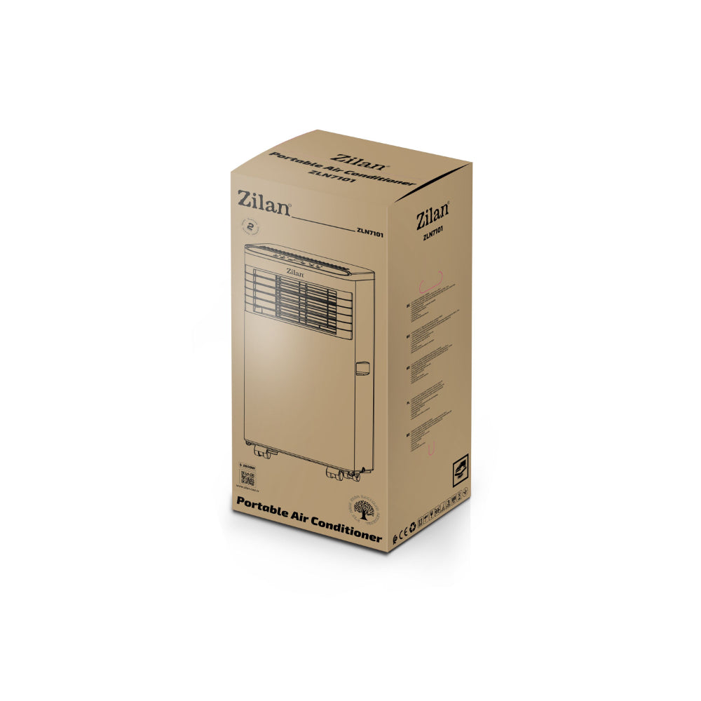 Zilan, Mobile Air Conditioner, 3In1, 1010W, 9000BTU, High Level Positioned Outdoor Interface, ZLN1047