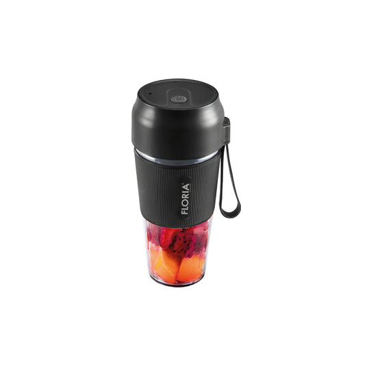 Zilan Rechargeable Portable Juicer 300ML, Stainless Steel Blades, 50W [Black], ZLN1719