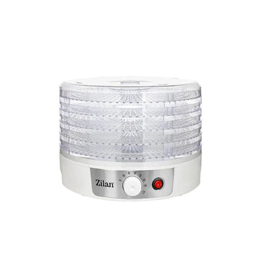 Zilan Food Dehydrator 250W, 5 Trays, Adjustable Temperature up to 70°C - White, ZLN2037