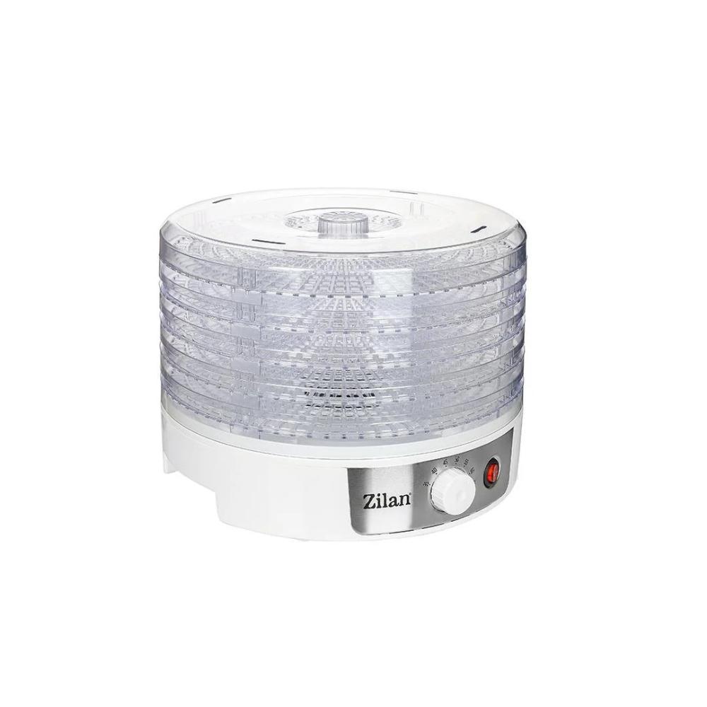 Zilan Food Dehydrator 250W, 5 Trays, Adjustable Temperature up to 70°C - White, ZLN2037
