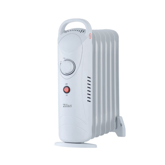 Zilan Electric Oil Heater - 7 Elements, 700W, Adjustable Thermostat [White], ZLN4980