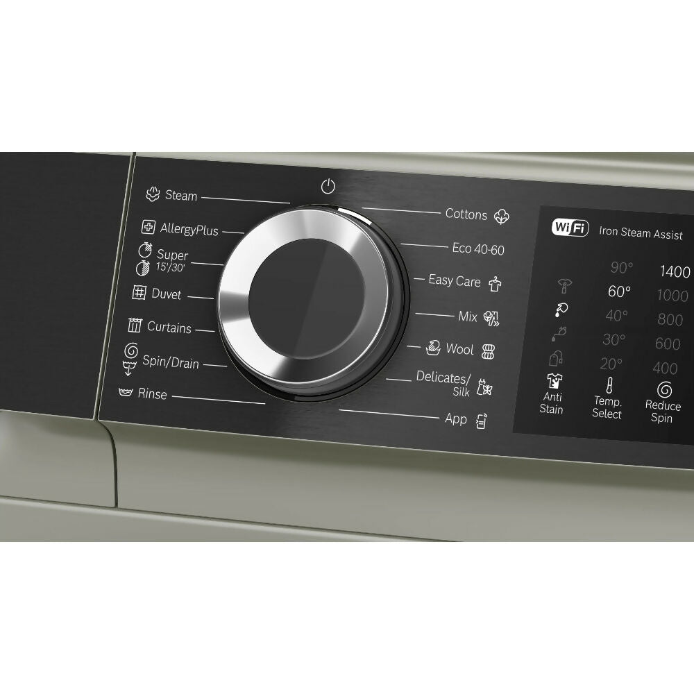 Bosch Washing Machine, Frontloader Fullsize 11Kg 1400RPM, A+++, [Silver Inox], BOS-WGK264ZXME