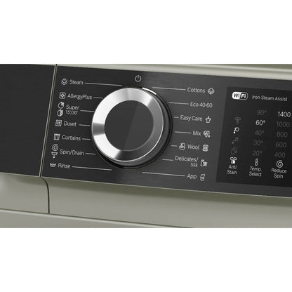 Bosch Washing Machine, Frontloader Fullsize 11Kg 1400RPM, A+++, [Silver Inox], BOS-WGK264ZXME